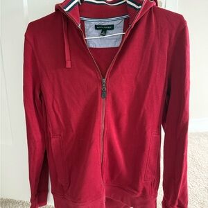 Banana Republic Red Zip Up Sweater